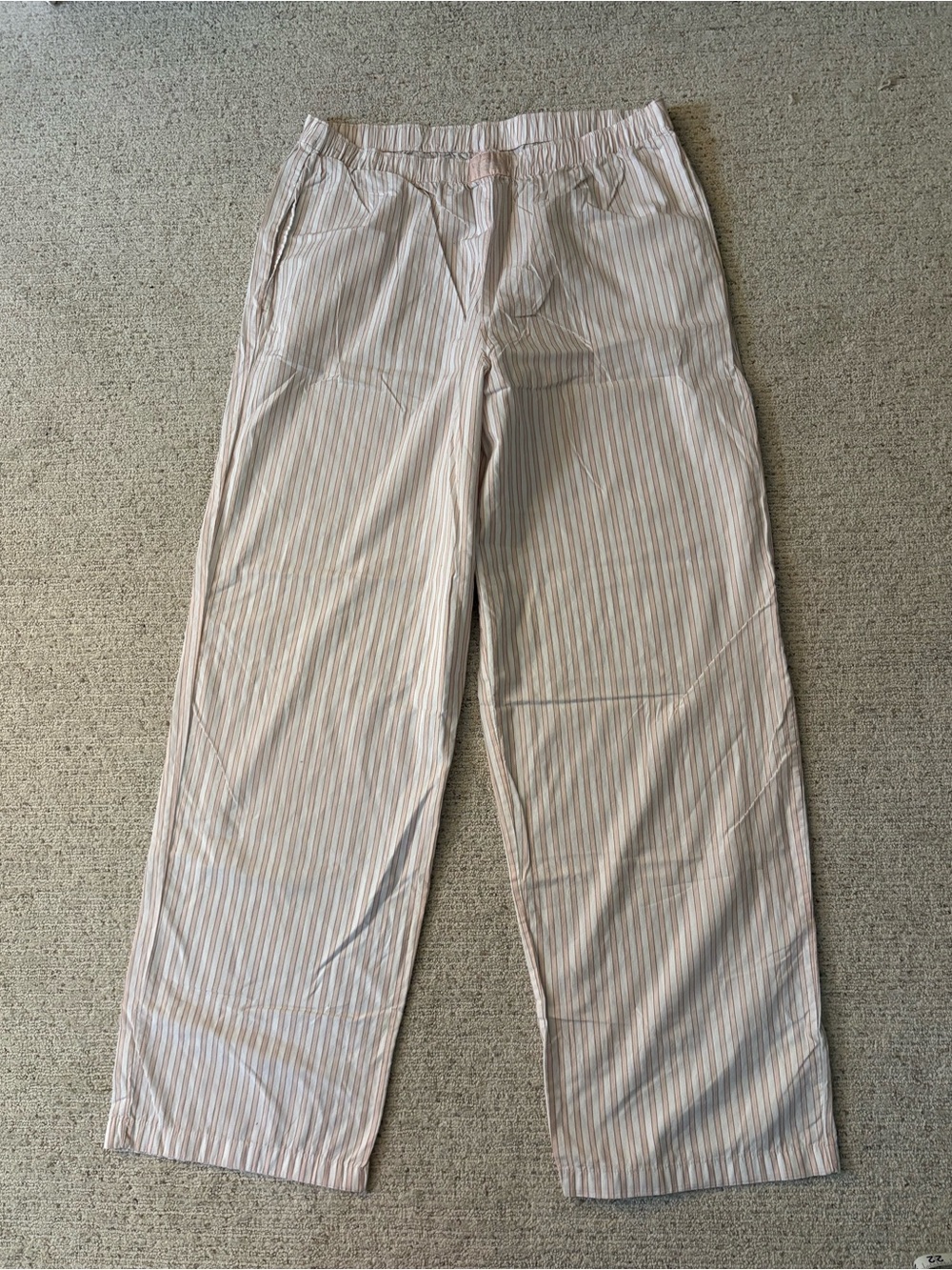 PINK Victoria's Secret Light Pink & White Striped Pajama Pants